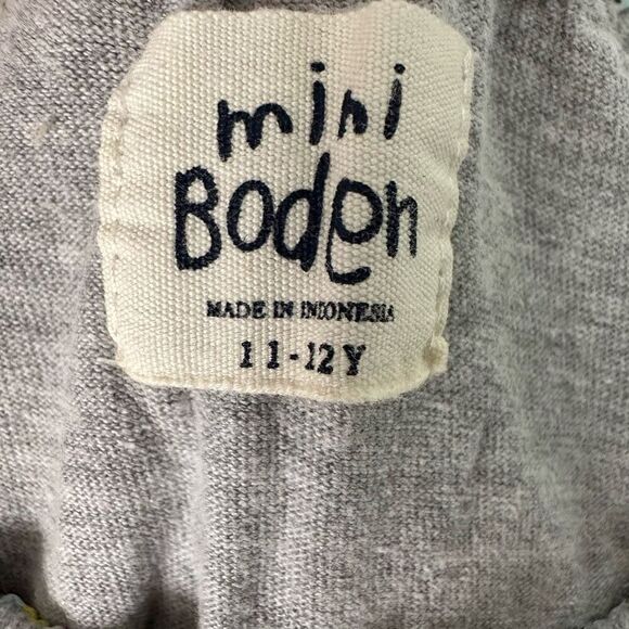 Mini Boden Girls size 11-12 year Gray Dress Short Sleeve Holes - Picture 7 of 9